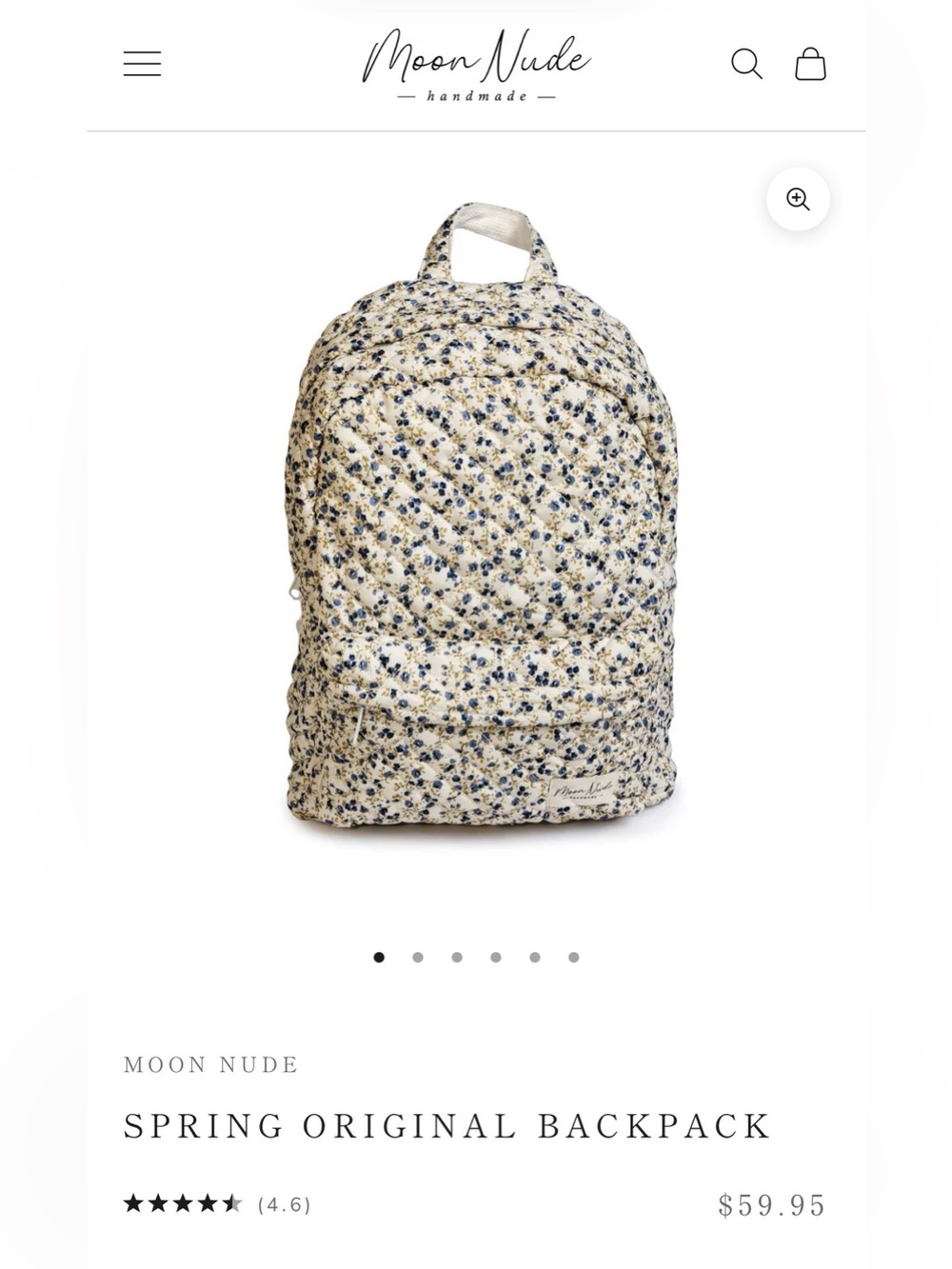 Moon Nude Spring Original Backpack.